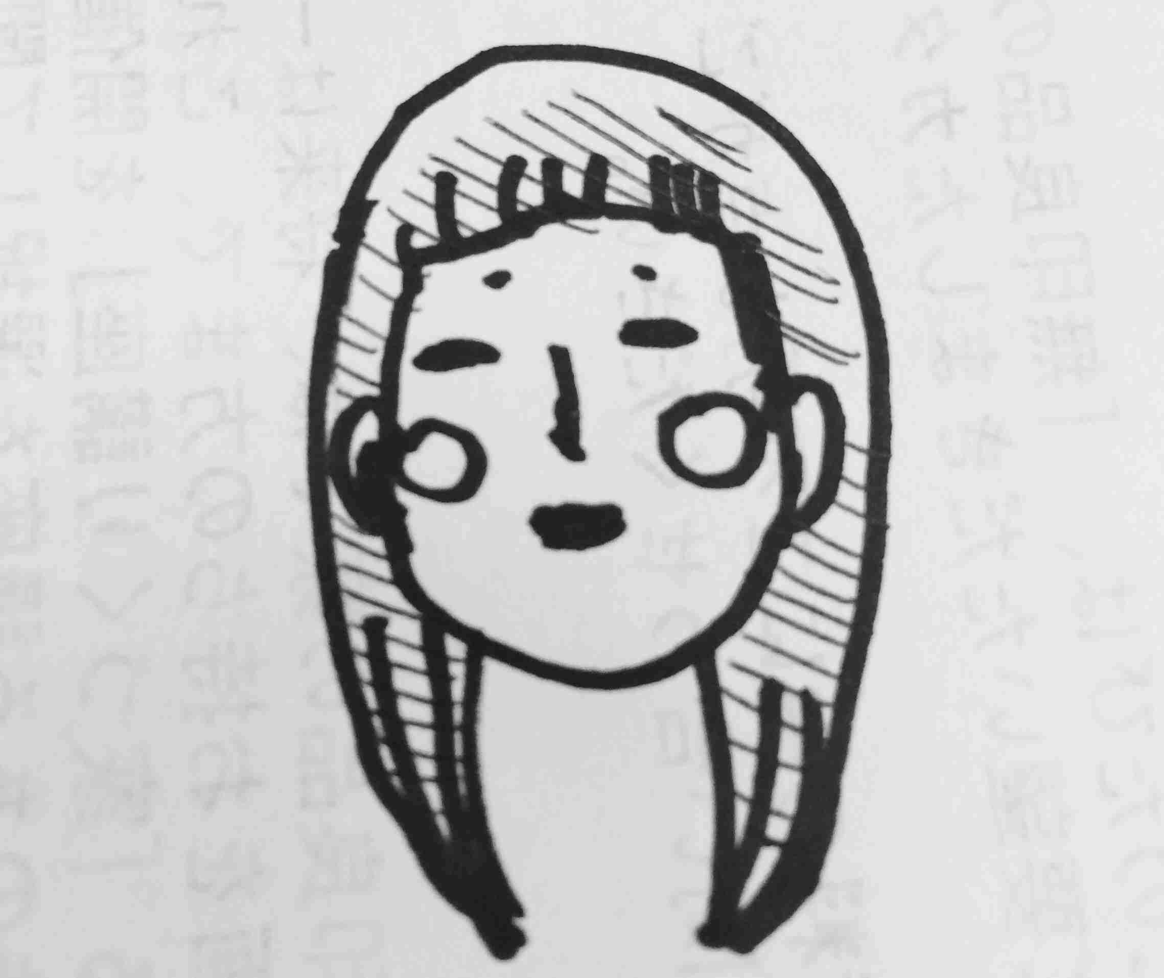 自画像を描いてみるトピ