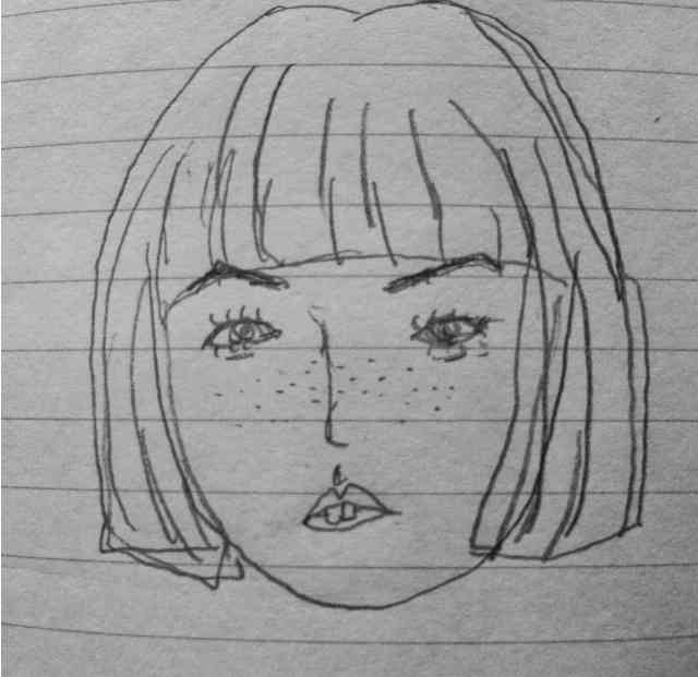 自画像を描いてみるトピ