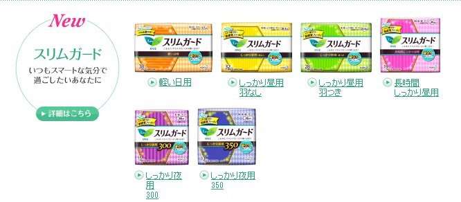 使い心地がよかった生理用ナプキン