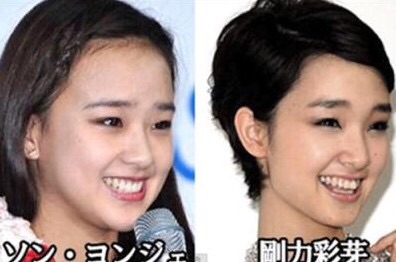 意外に似ている有名人の2人