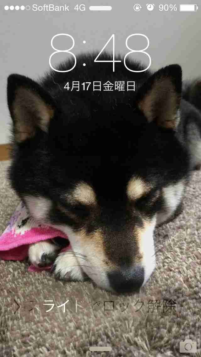ロック画面を貼るトピ