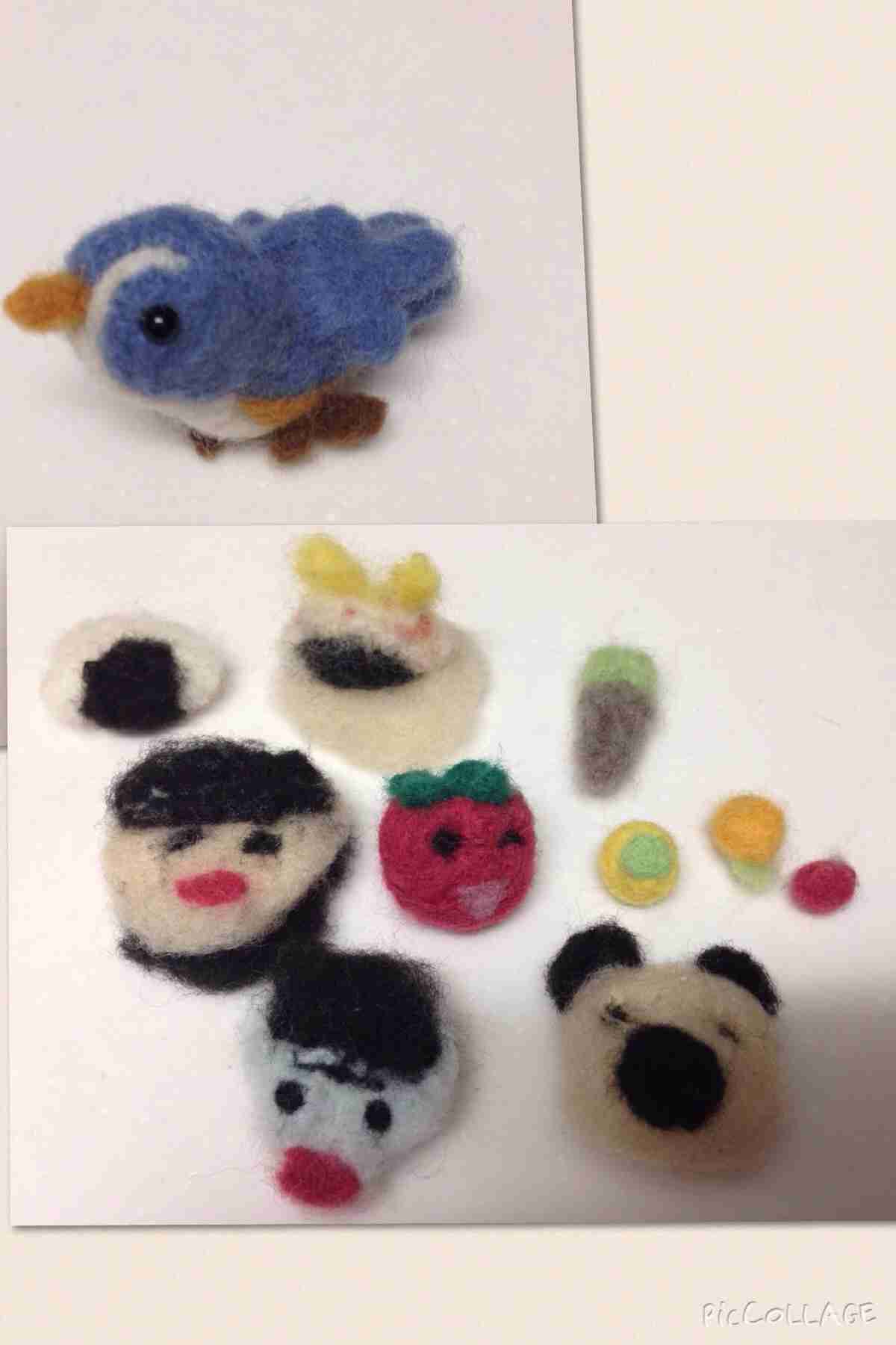 「羊毛フェルト」のマスコット作りがやっぱり難しいとTwitterで話題 / 見本とは違うハイブリッドな生き物が完成する件