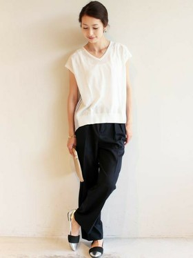 シンプルなファッションが好きな人！