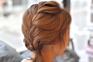 直毛さんのヘアアレンジ