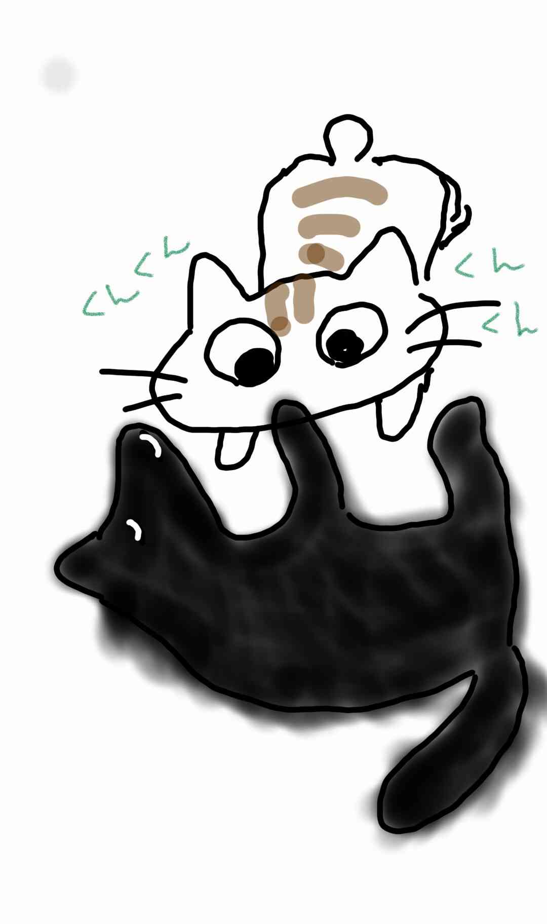 ペットの似顔絵を貼るトピ