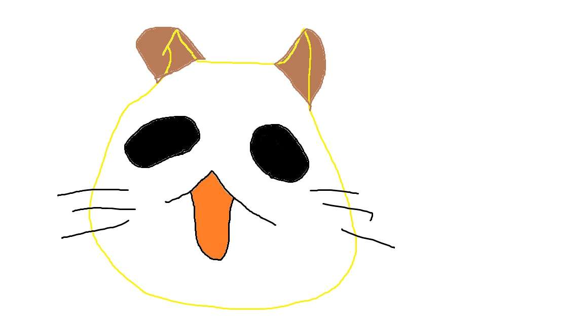 ペットの似顔絵を貼るトピ