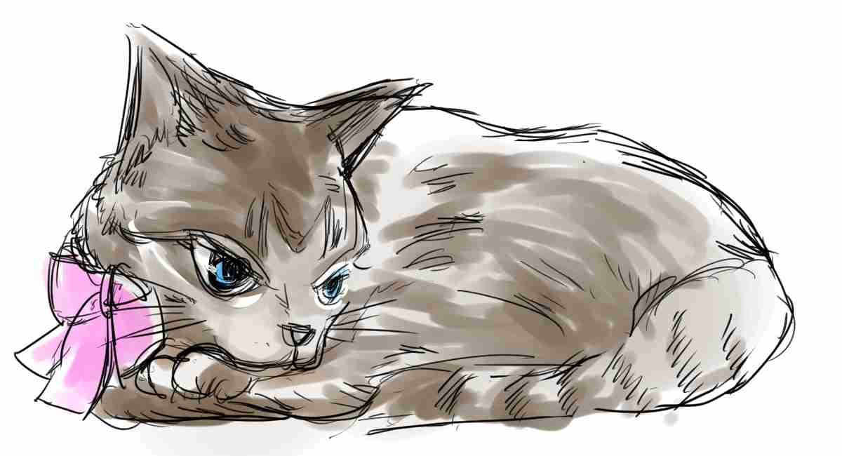 ペットの似顔絵を貼るトピ