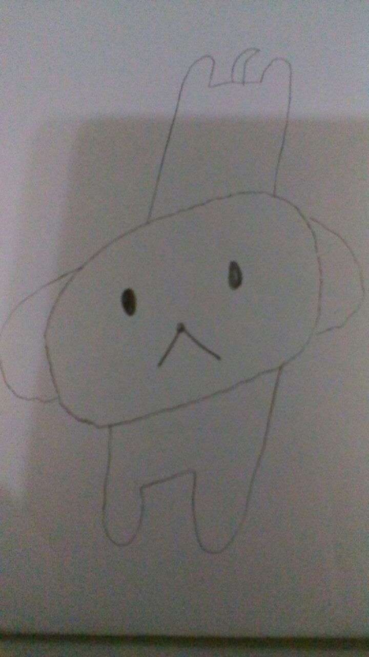 ペットの似顔絵を貼るトピ