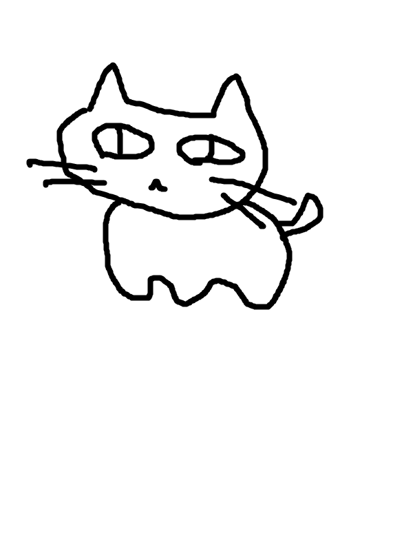 ペットの似顔絵を貼るトピ