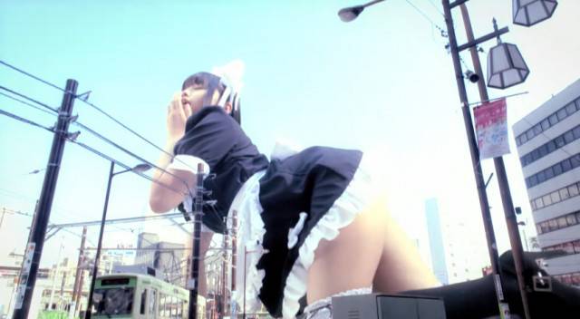 ZIP!で「東巨女子」という女子高生を巨大化させ世界に発信するプロジェクトが紹介される