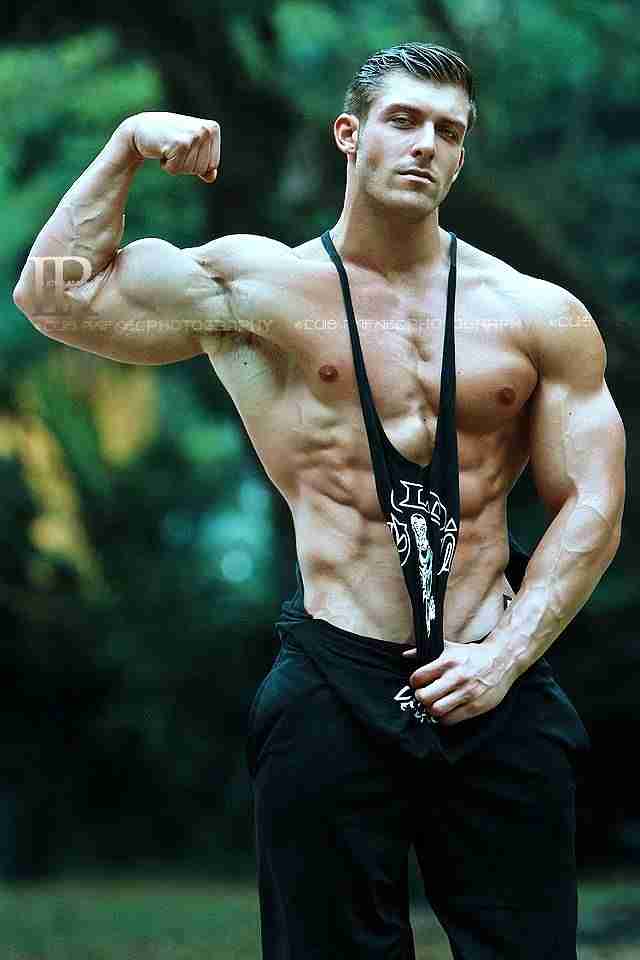 男性の筋肉画像