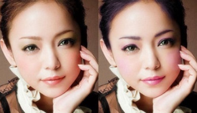 化粧が似合ってない下手な芸能人、似合ってる上手い芸能人