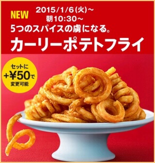 フライドポテトが好きな人！