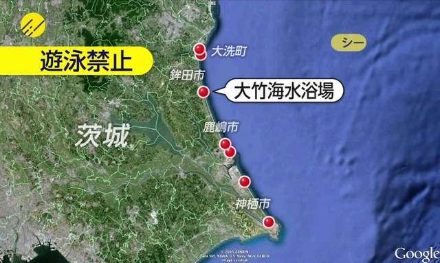 【茨城県】海岸にサメ現れる 海水浴場が遊泳禁止に