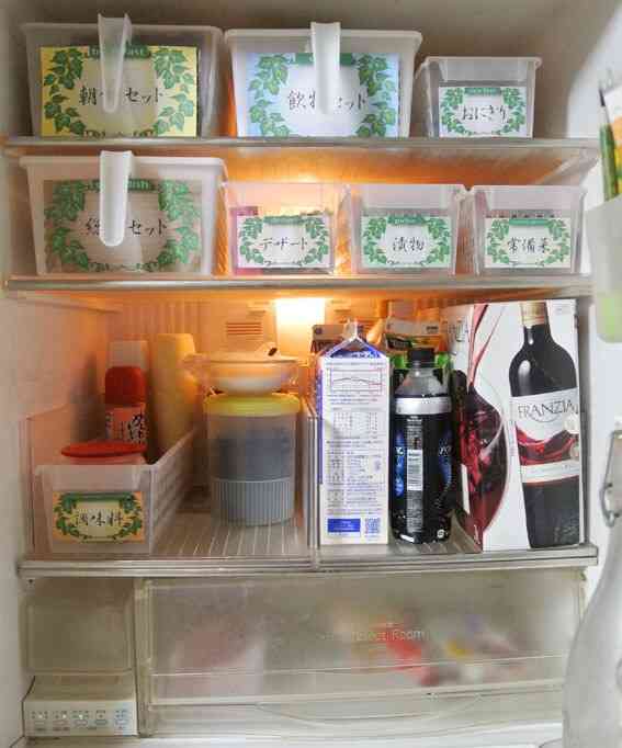 旅行中の冷蔵庫の中