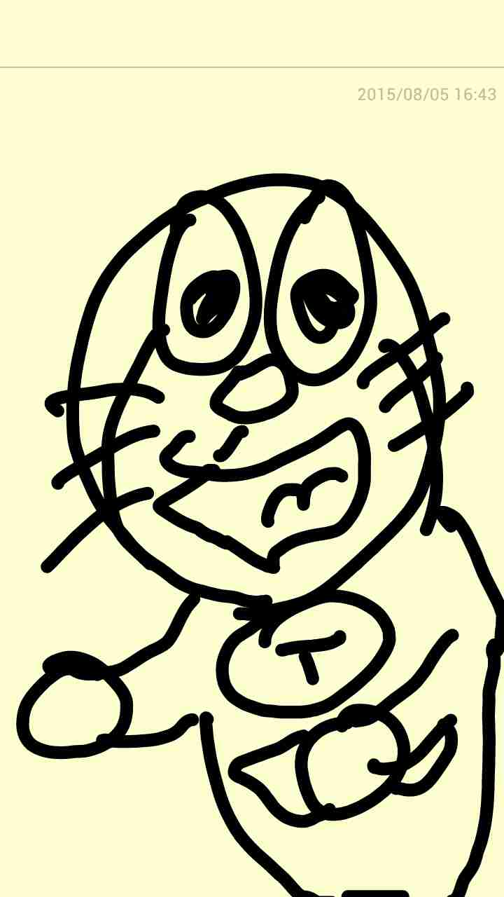 ドラえもんを何も資料見ないで描いてみよう