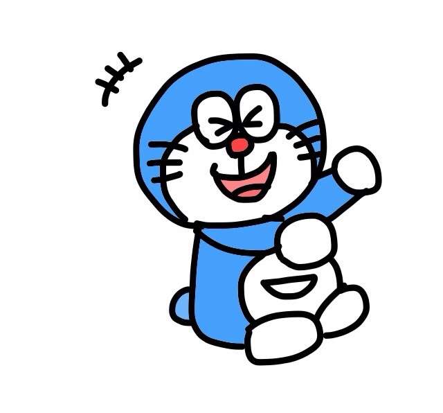 ドラえもんを何も資料見ないで描いてみよう