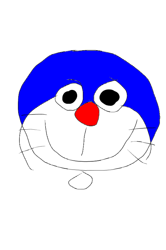ドラえもんを何も資料見ないで描いてみよう