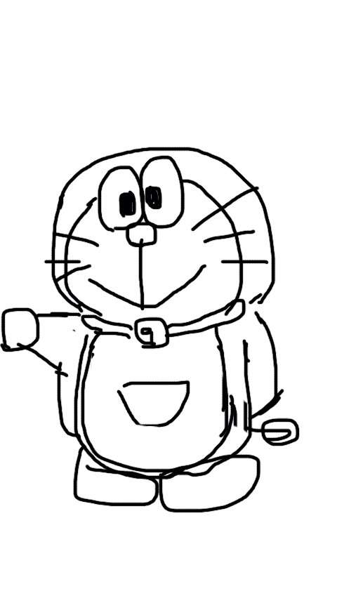 ドラえもんを何も資料見ないで描いてみよう