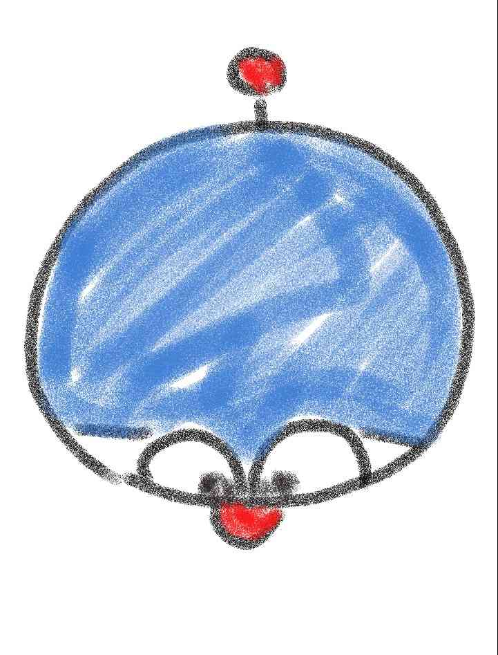 ドラえもんを何も資料見ないで描いてみよう