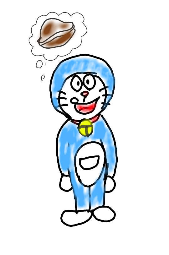 ドラえもんを何も資料見ないで描いてみよう