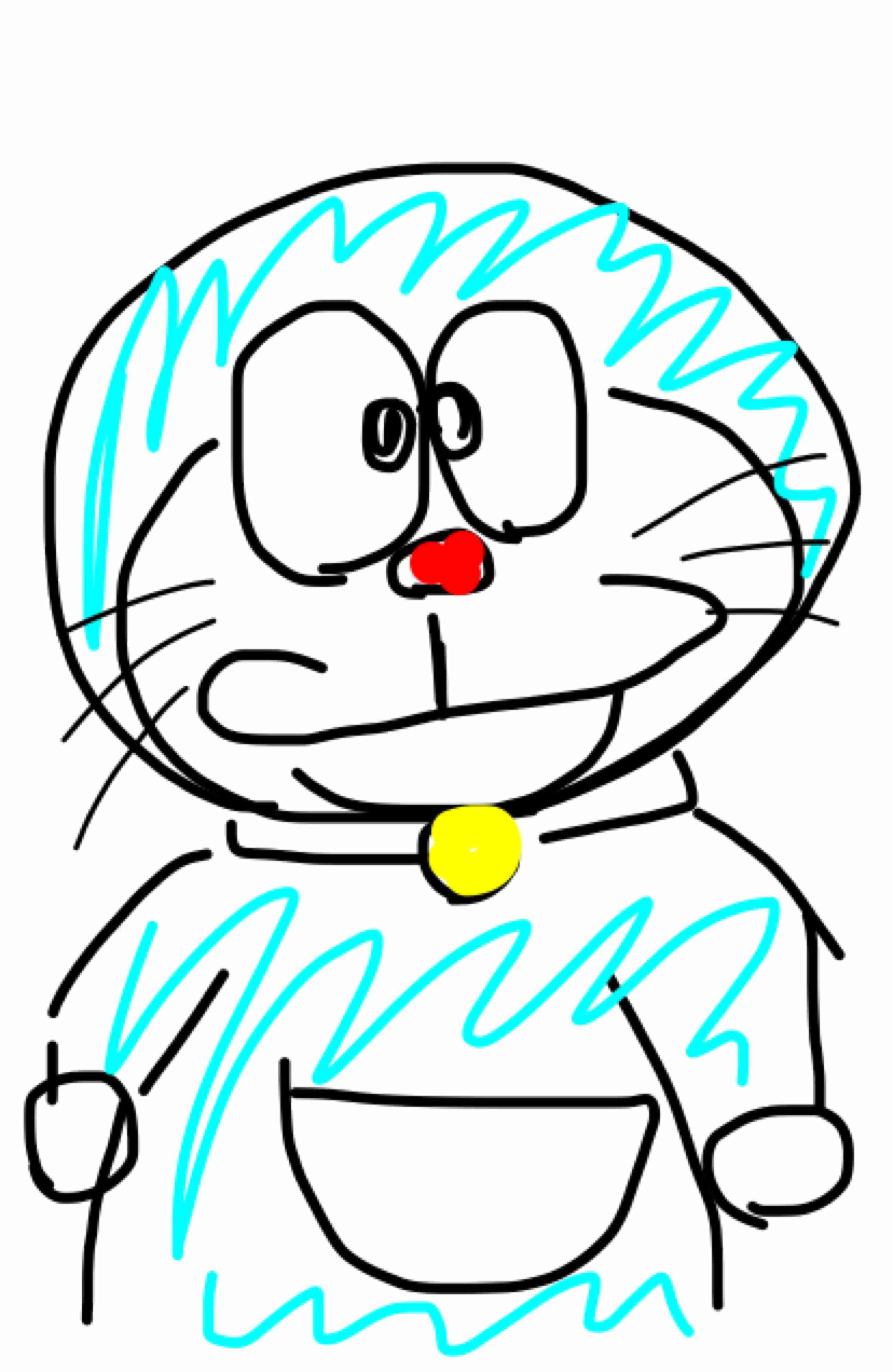 ドラえもんを何も資料見ないで描いてみよう