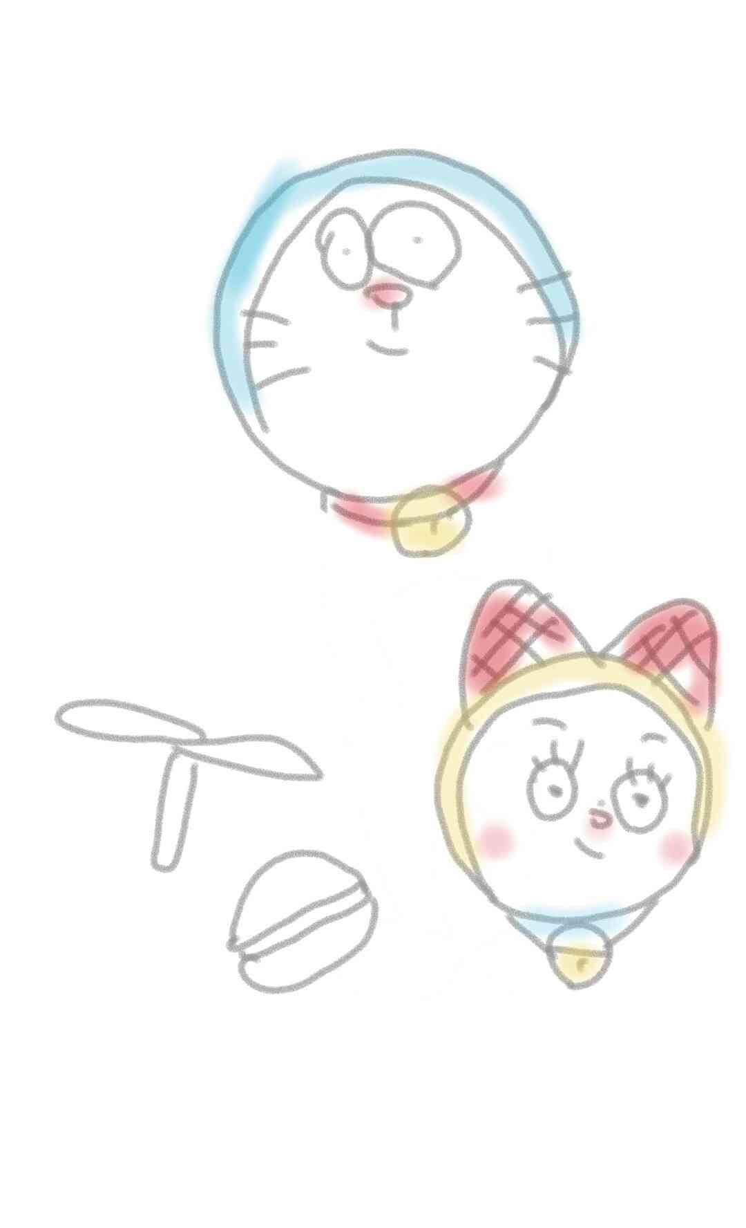 ドラえもんを何も資料見ないで描いてみよう