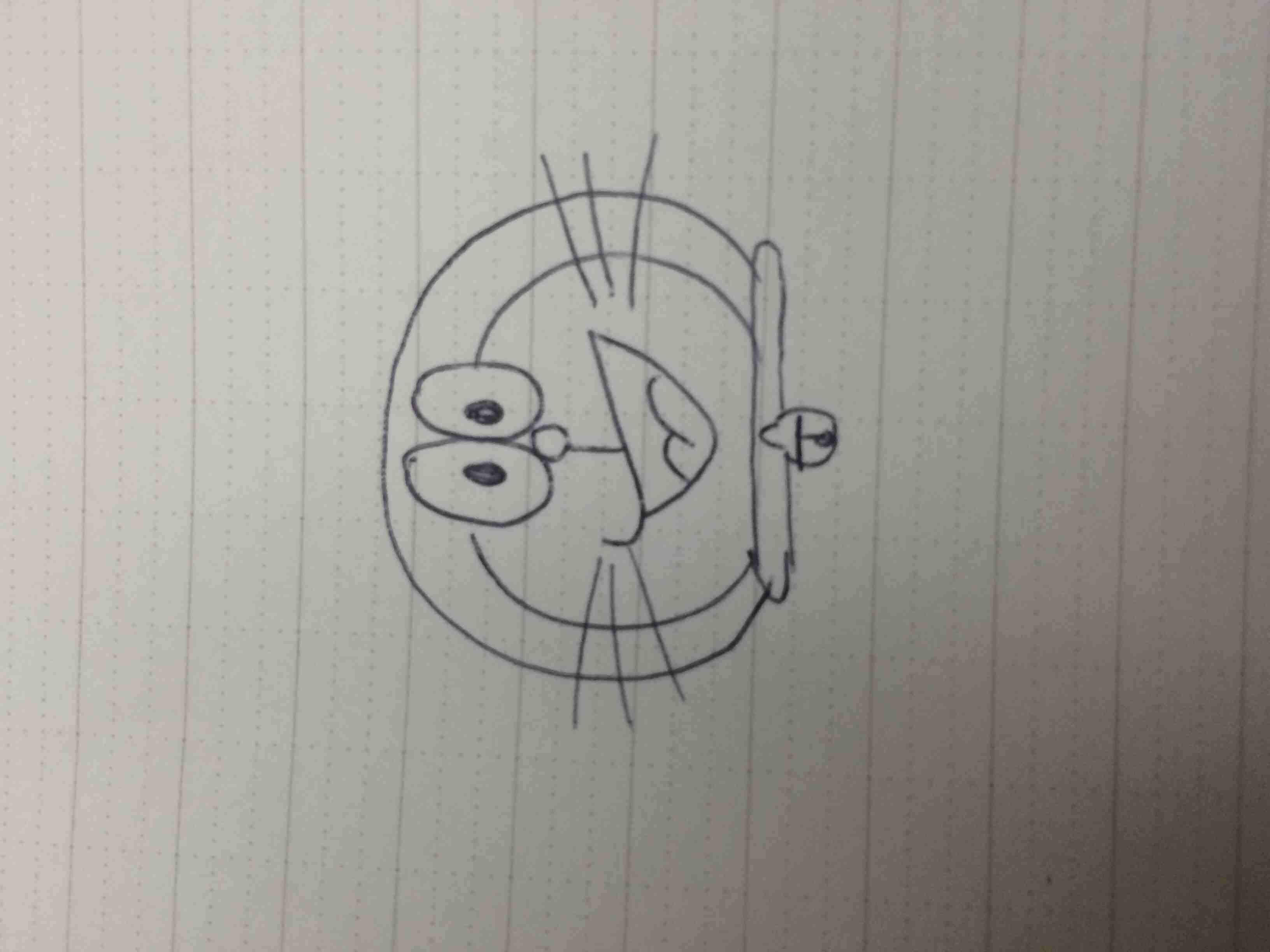 ドラえもんを何も資料見ないで描いてみよう