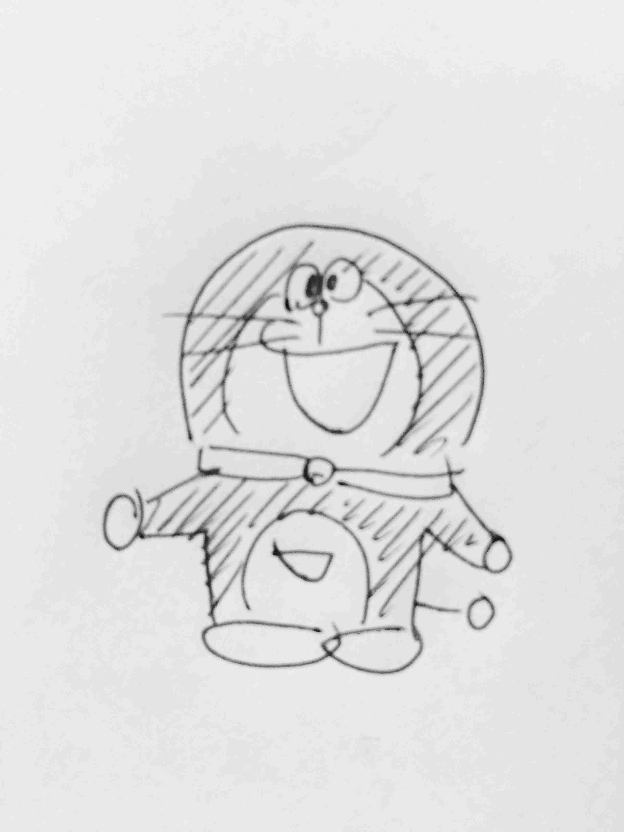 ドラえもんを何も資料見ないで描いてみよう