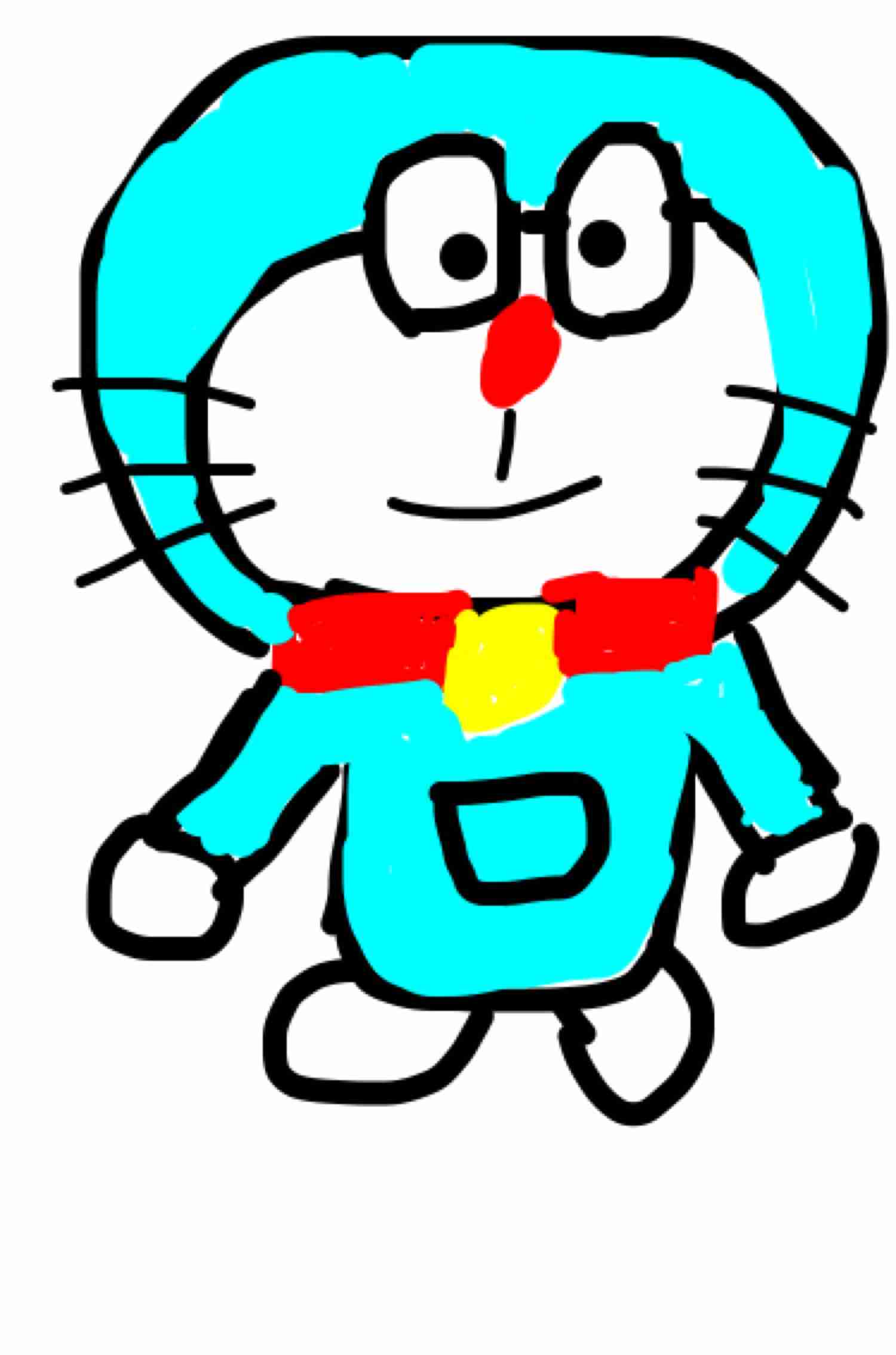 ドラえもんを何も資料見ないで描いてみよう