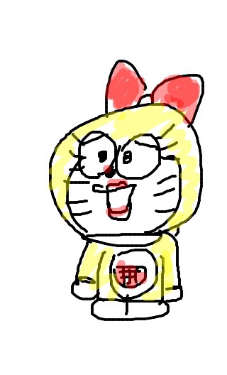 ドラえもんを何も資料見ないで描いてみよう