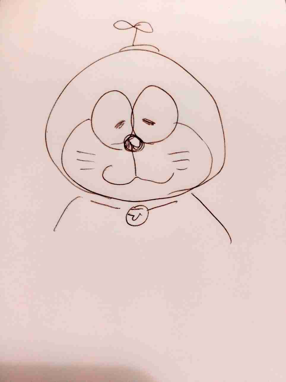 ドラえもんを何も資料見ないで描いてみよう