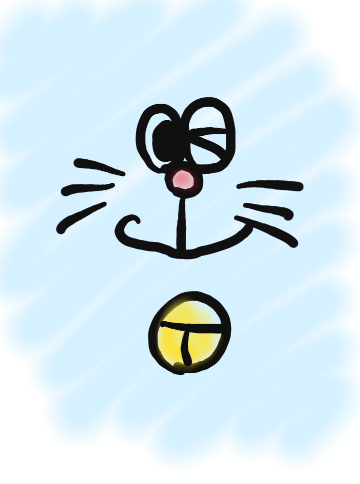 ドラえもんを何も資料見ないで描いてみよう
