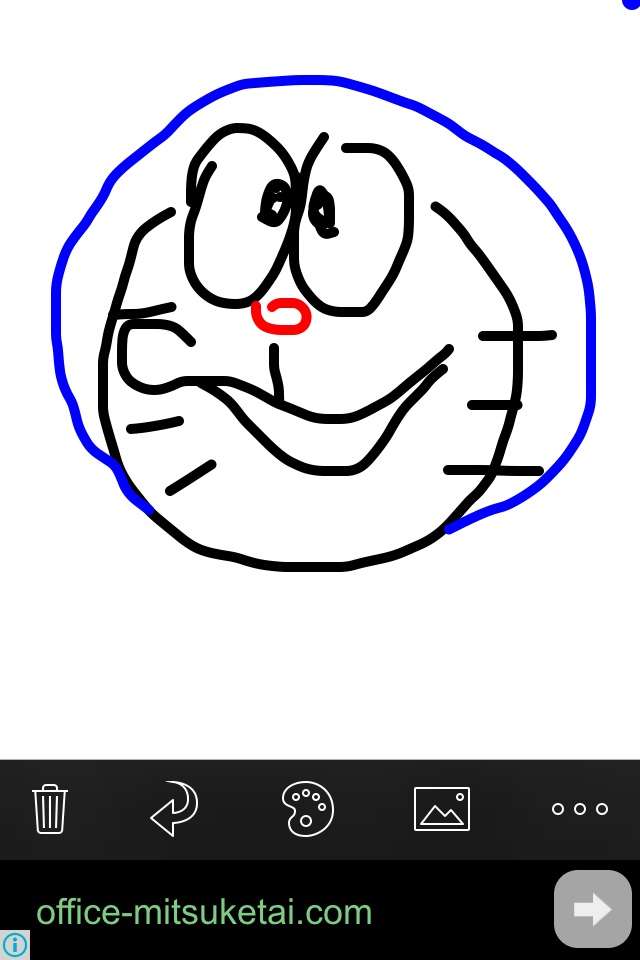 ドラえもんを何も資料見ないで描いてみよう
