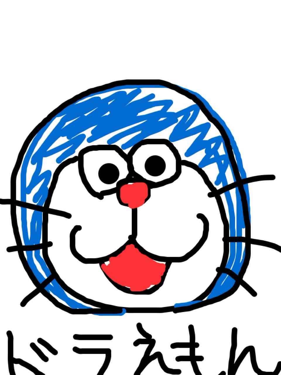 ドラえもんを何も資料見ないで描いてみよう