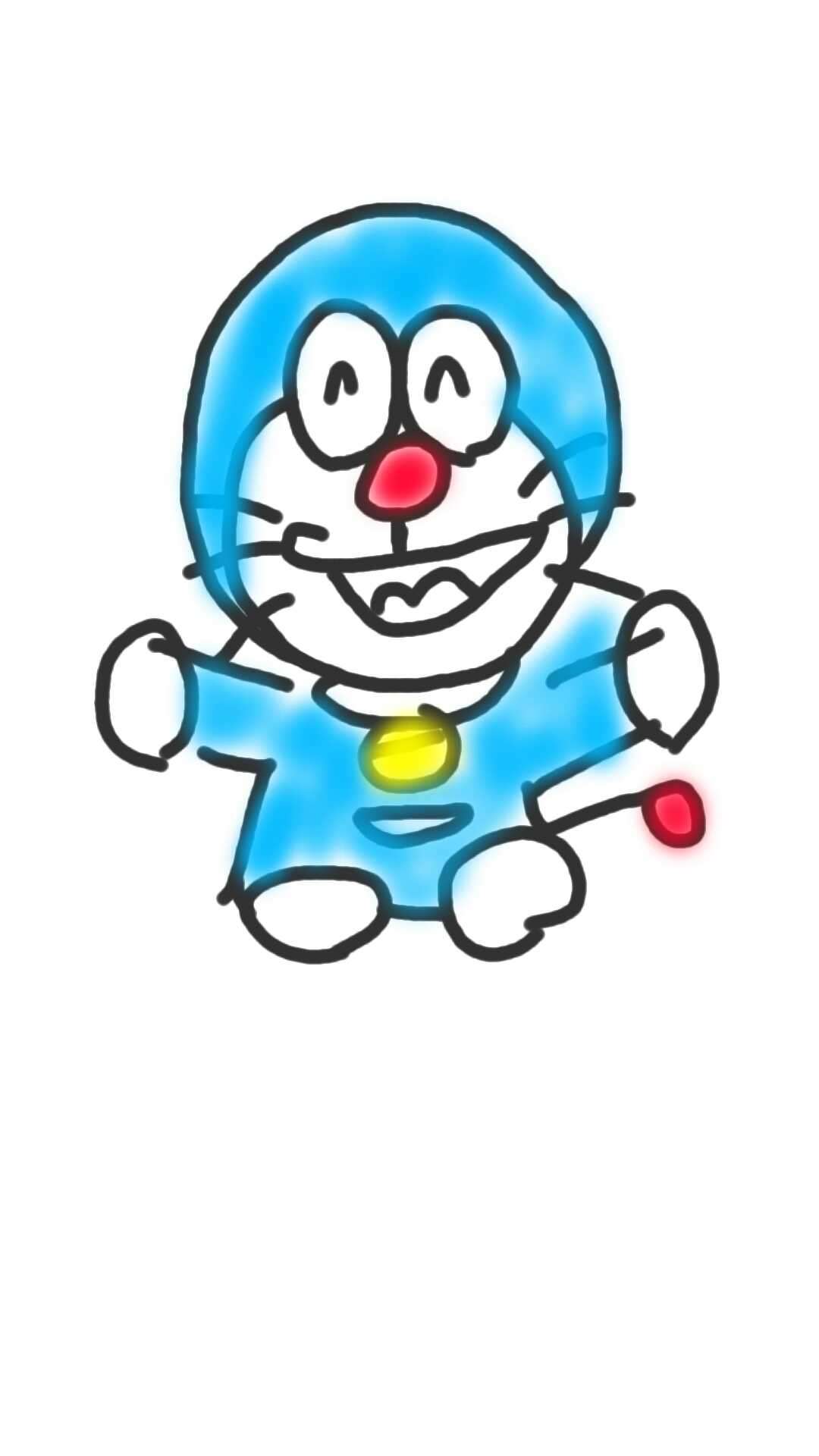 ドラえもんを何も資料見ないで描いてみよう
