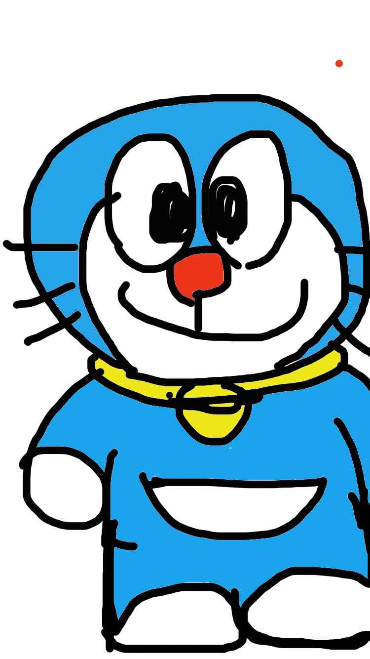 ドラえもんを何も資料見ないで描いてみよう