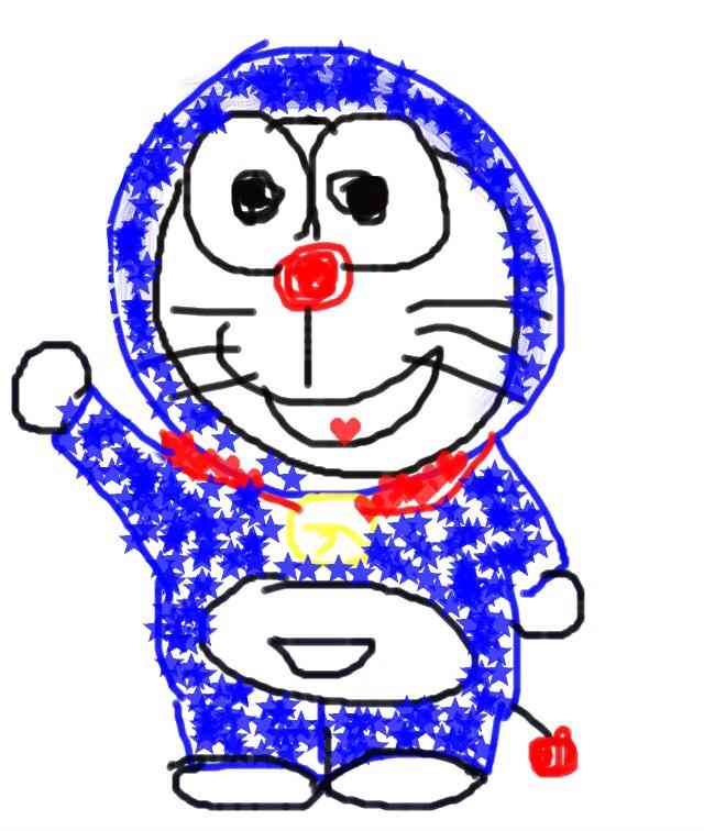 ドラえもんを何も資料見ないで描いてみよう