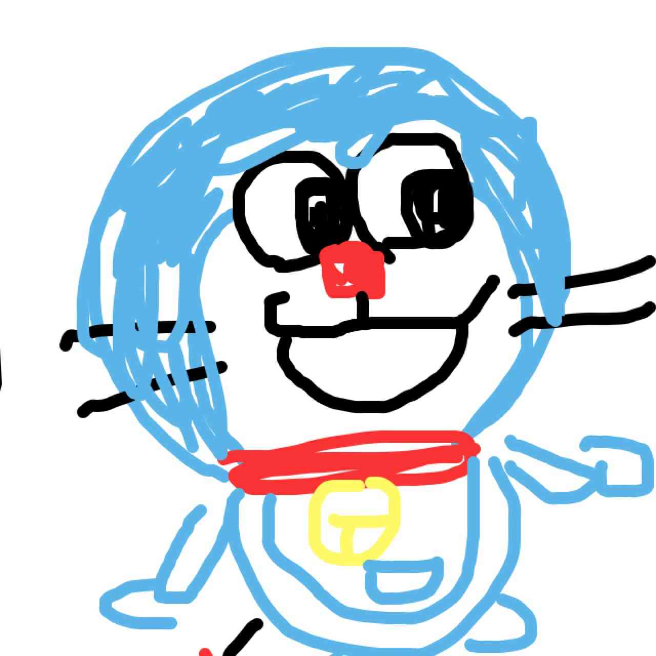 ドラえもんを何も資料見ないで描いてみよう