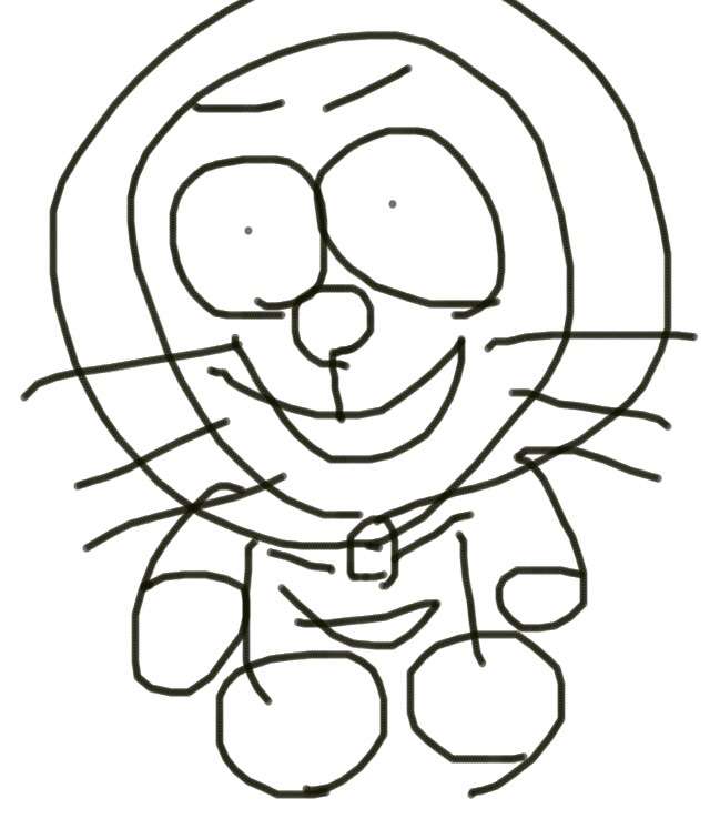 ドラえもんを何も資料見ないで描いてみよう