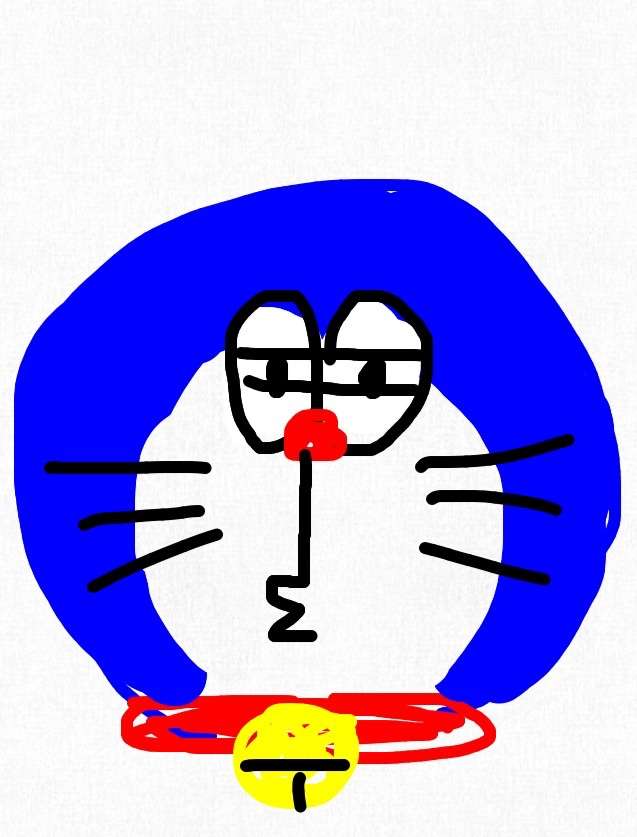 ドラえもんを何も資料見ないで描いてみよう
