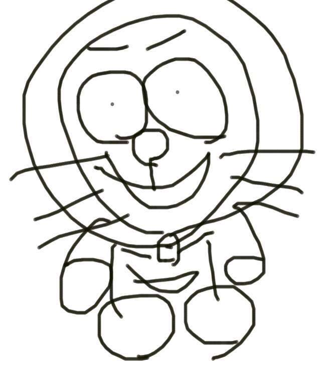 ドラえもんを何も資料見ないで描いてみよう