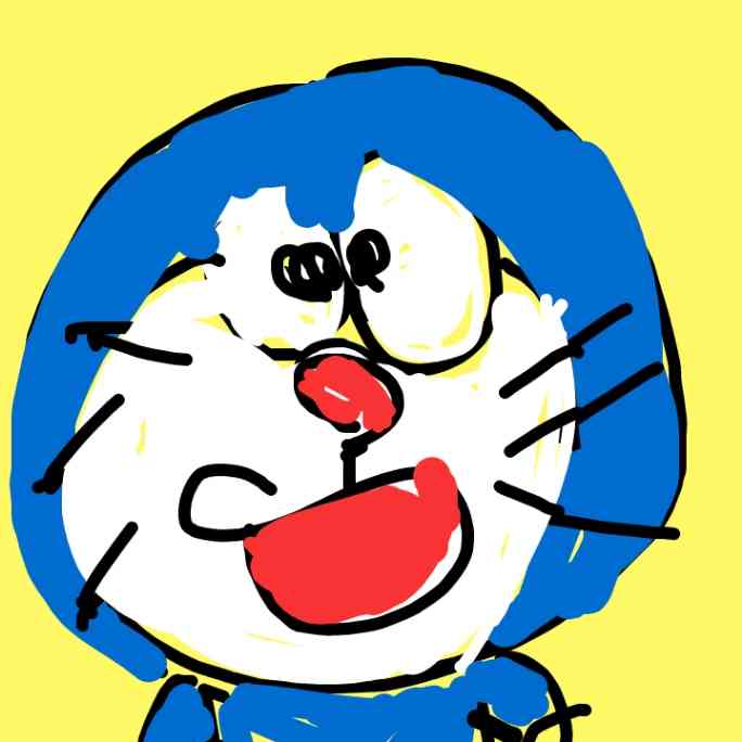 ドラえもんを何も資料見ないで描いてみよう