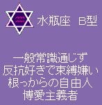 星座×血液型を言って、性格を発表するトピ