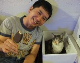 イケメンと猫を貼るトピ