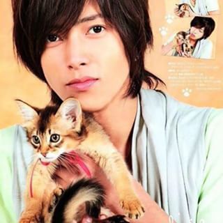 イケメンと猫を貼るトピ