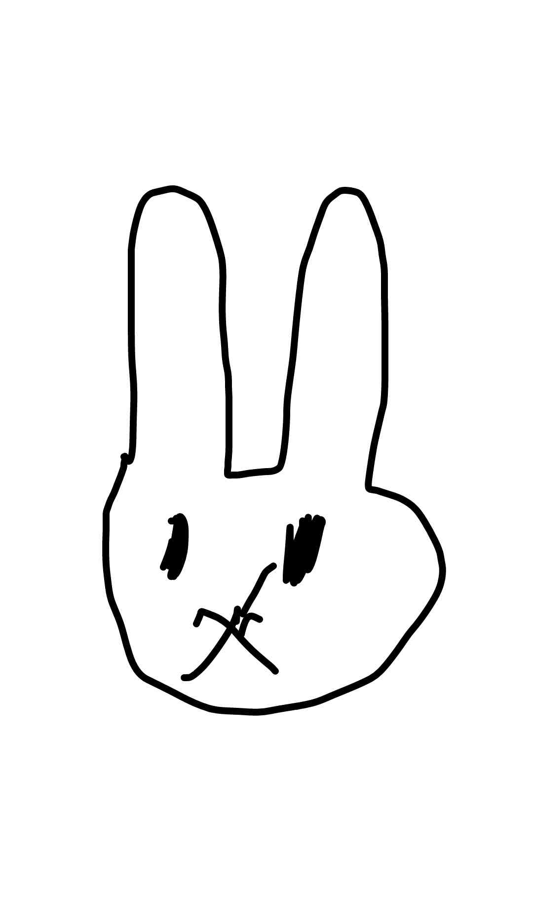 キャラクターを利き手の逆の手で描いて何かわかったら+