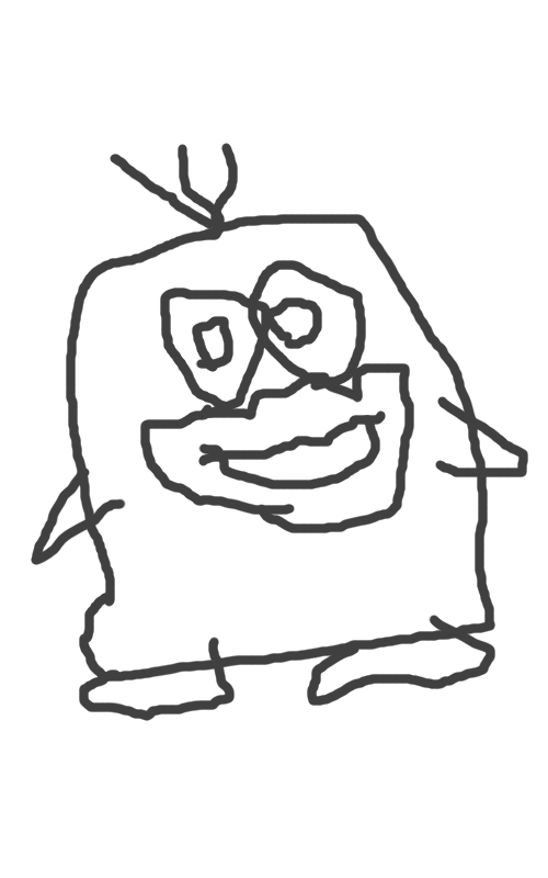 キャラクターを利き手の逆の手で描いて何かわかったら+