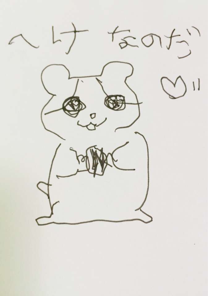 キャラクターを利き手の逆の手で描いて何かわかったら+