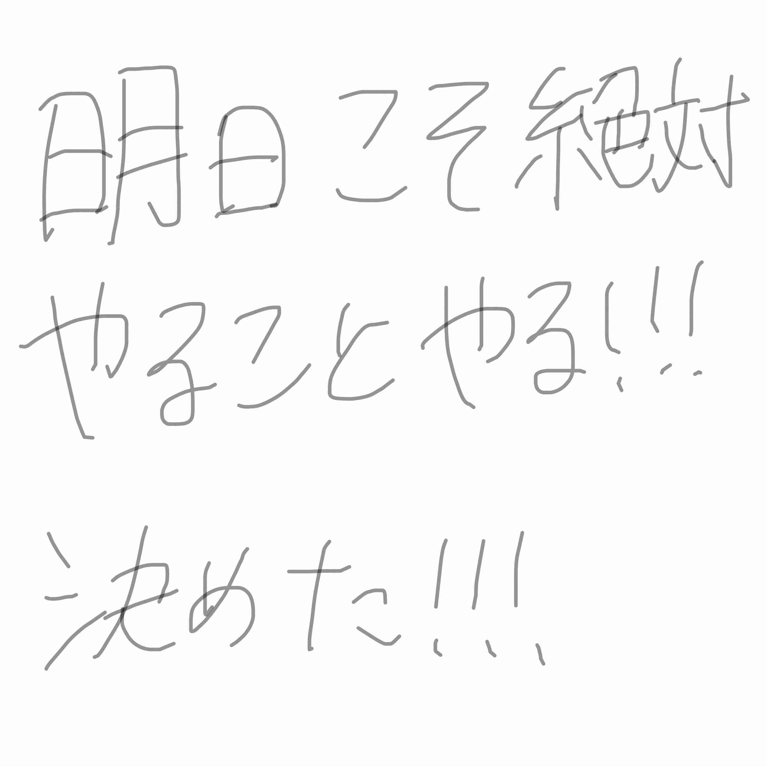 できるだけ文字入力をせずに手書きの文章と絵で話すトピ